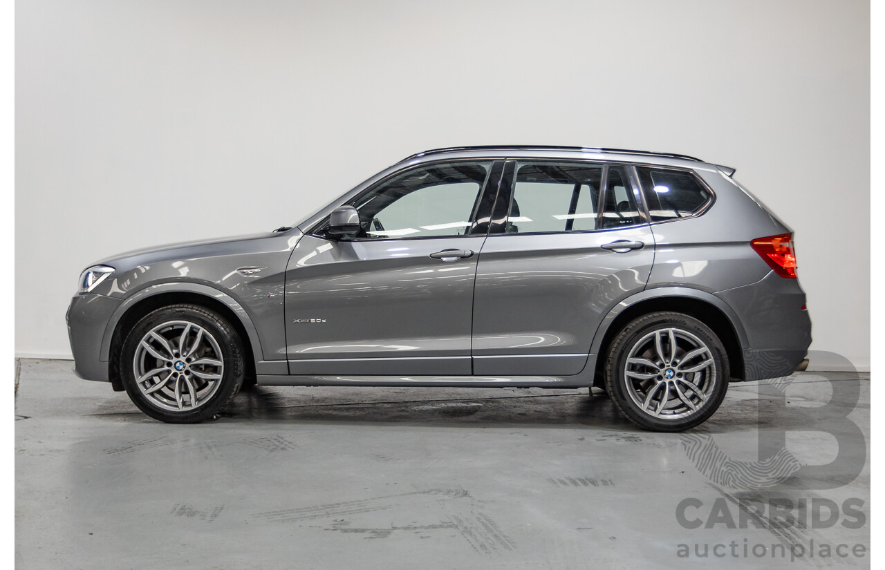 2/2015 BMW X3 xDrive20d (AWD) F25 MY15 4d Wagon Space Grey Metallic Turbo Diesel 2.0L