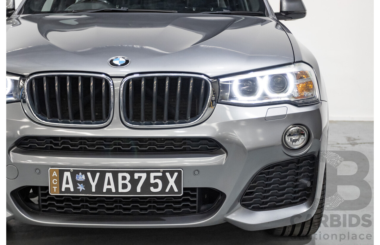 2/2015 BMW X3 xDrive20d (AWD) F25 MY15 4d Wagon Space Grey Metallic Turbo Diesel 2.0L