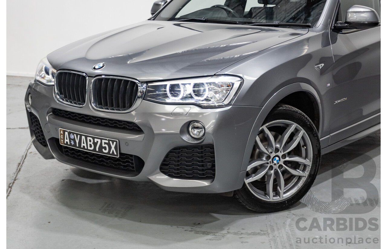 2/2015 BMW X3 xDrive20d (AWD) F25 MY15 4d Wagon Space Grey Metallic Turbo Diesel 2.0L