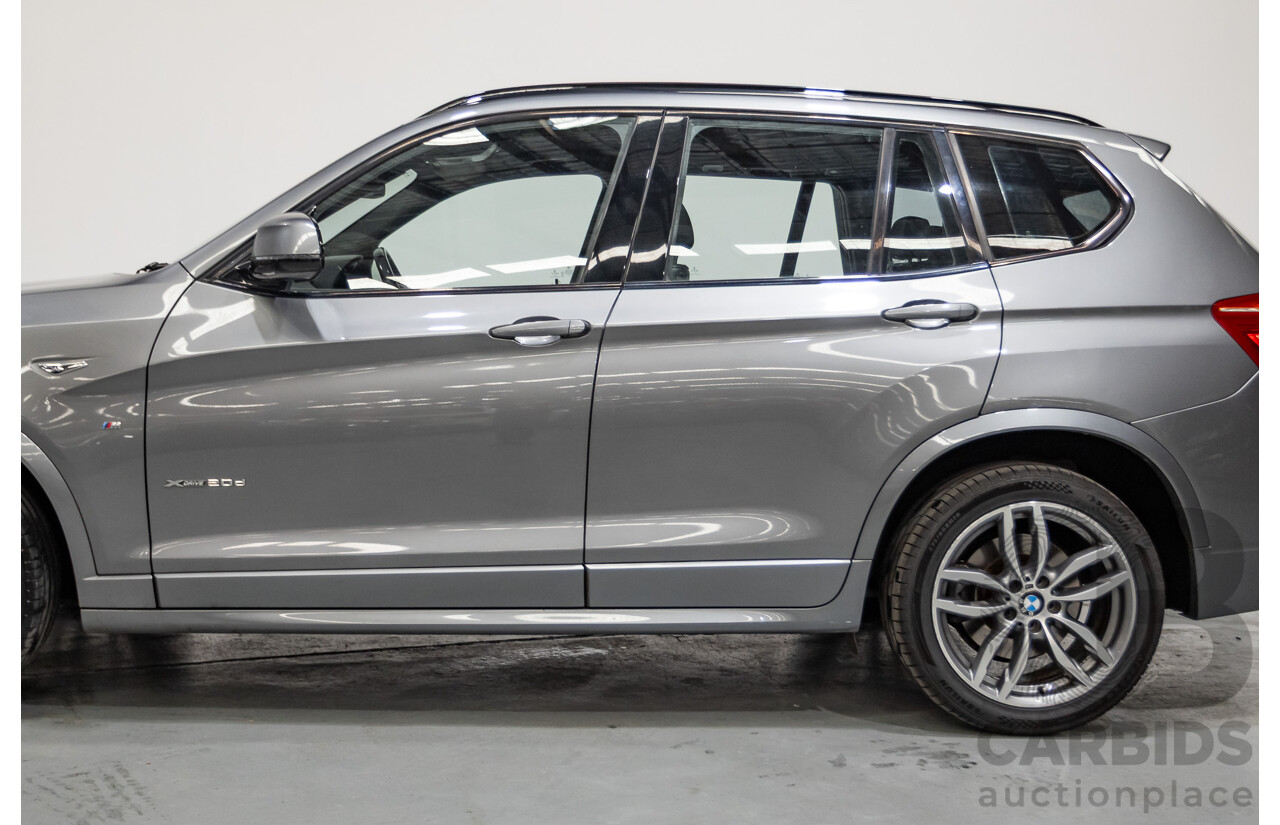 2/2015 BMW X3 xDrive20d (AWD) F25 MY15 4d Wagon Space Grey Metallic Turbo Diesel 2.0L