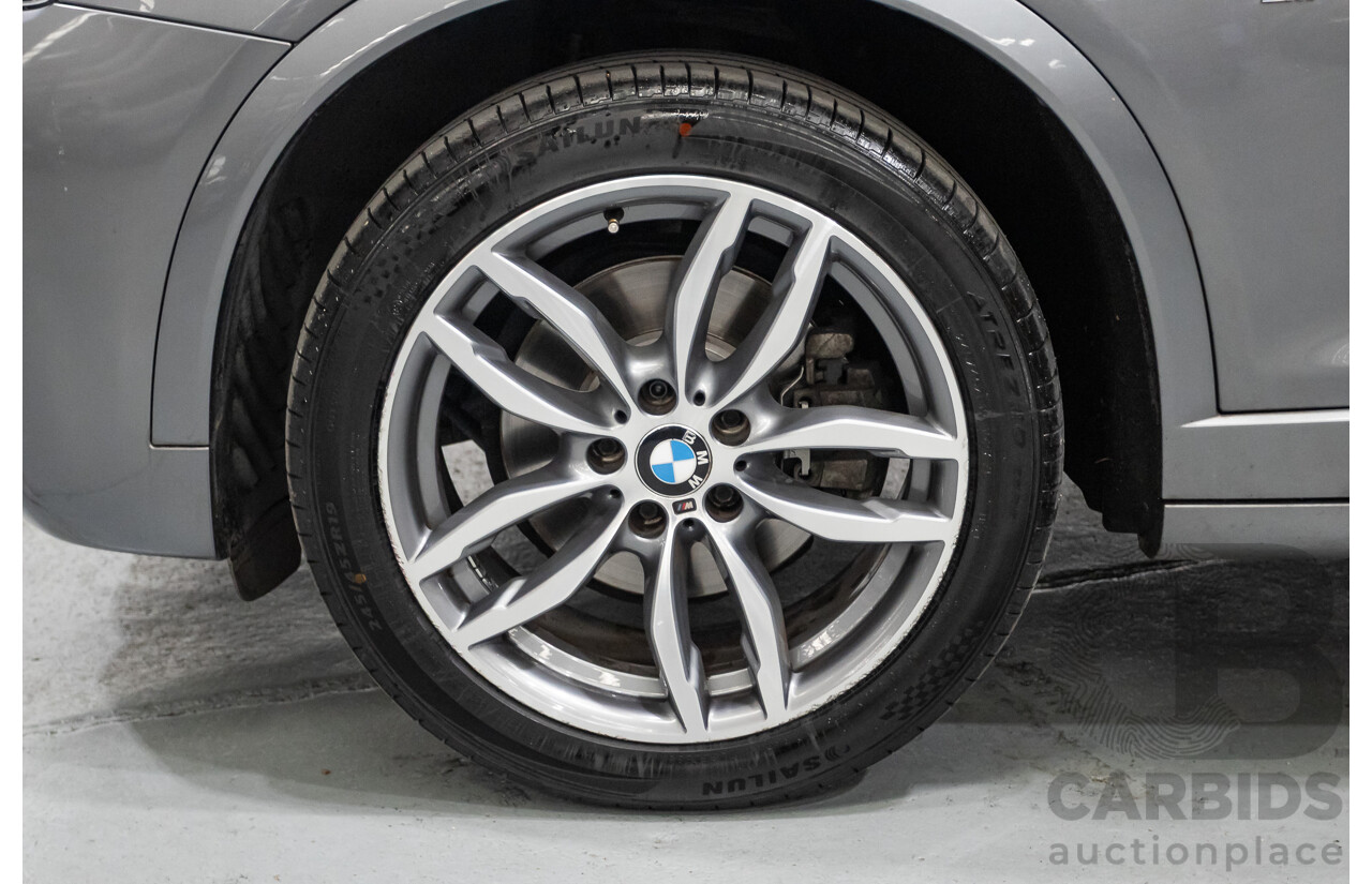 2/2015 BMW X3 xDrive20d (AWD) F25 MY15 4d Wagon Space Grey Metallic Turbo Diesel 2.0L