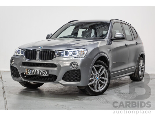 2/2015 BMW X3 xDrive20d (AWD) F25 MY15 4d Wagon Space Grey Metallic Turbo Diesel 2.0L