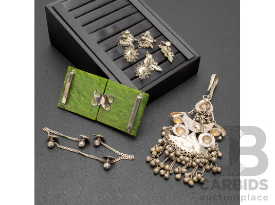 Vintage Silver & Silver Tone Jewellery - Lot of 6