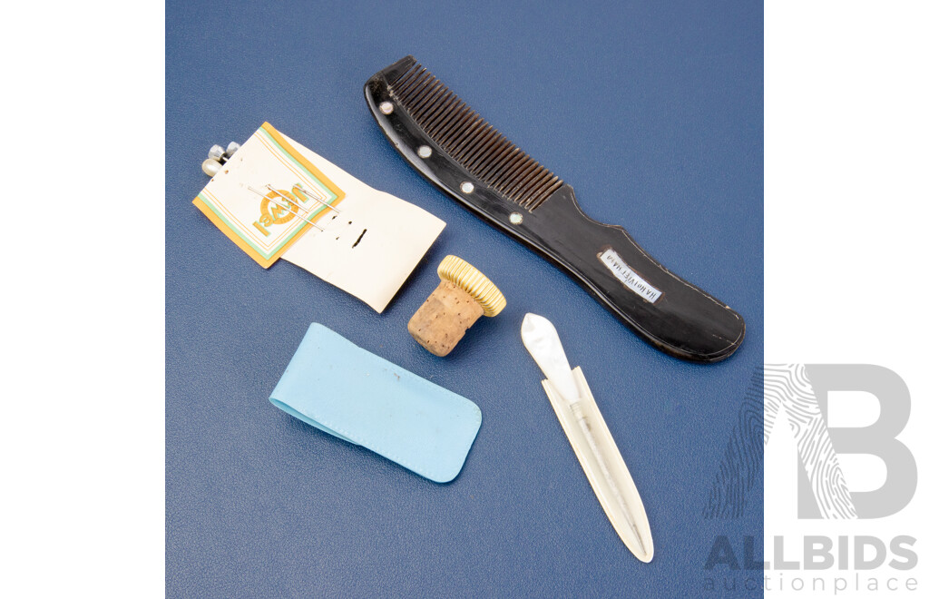 Collection of Vintage Sewing, Tailoring & Personal Grooming Tools