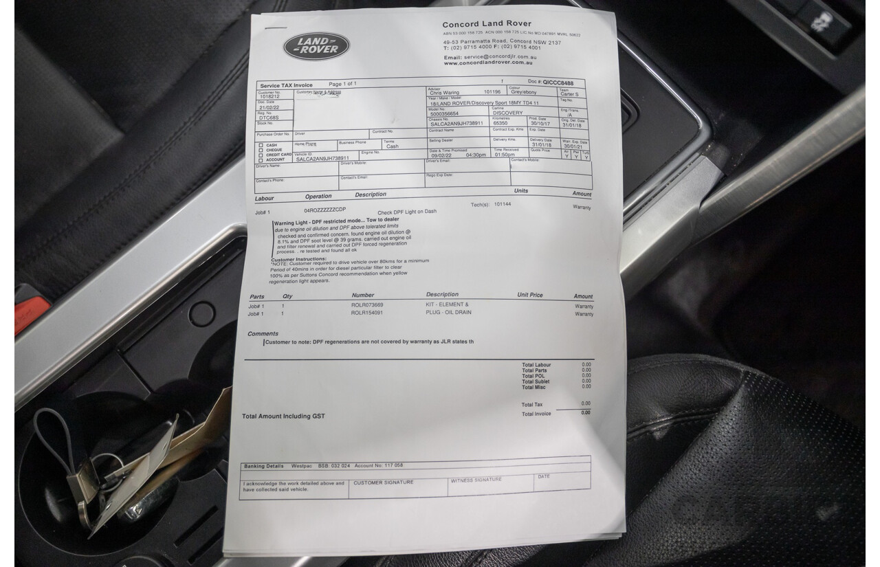 1/2018 Land Rover Discovery Sport TD4 SE 5 (AWD) L550 MY18 4d Wagon Corris Grey Metallic Turbo Diesel 2.0L