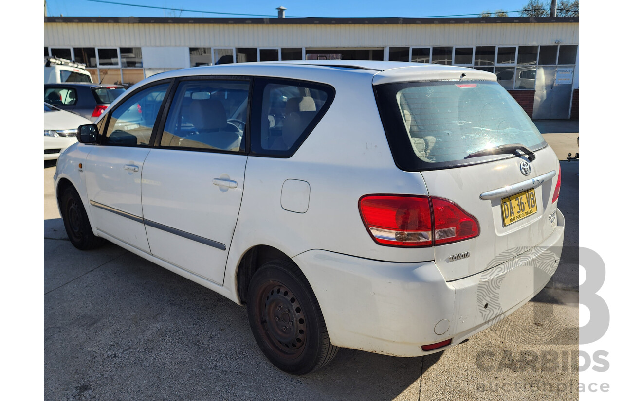 08/2002 Toyota Avensis Verso GLX ACM20R 4d Wagon White 2.0L