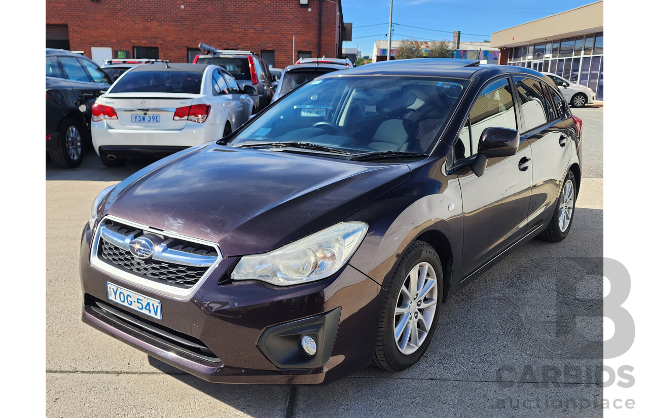 07/2012 Subaru Impreza 2.0i-L (awd) MY12 5d Hatchback Purple 2.0L