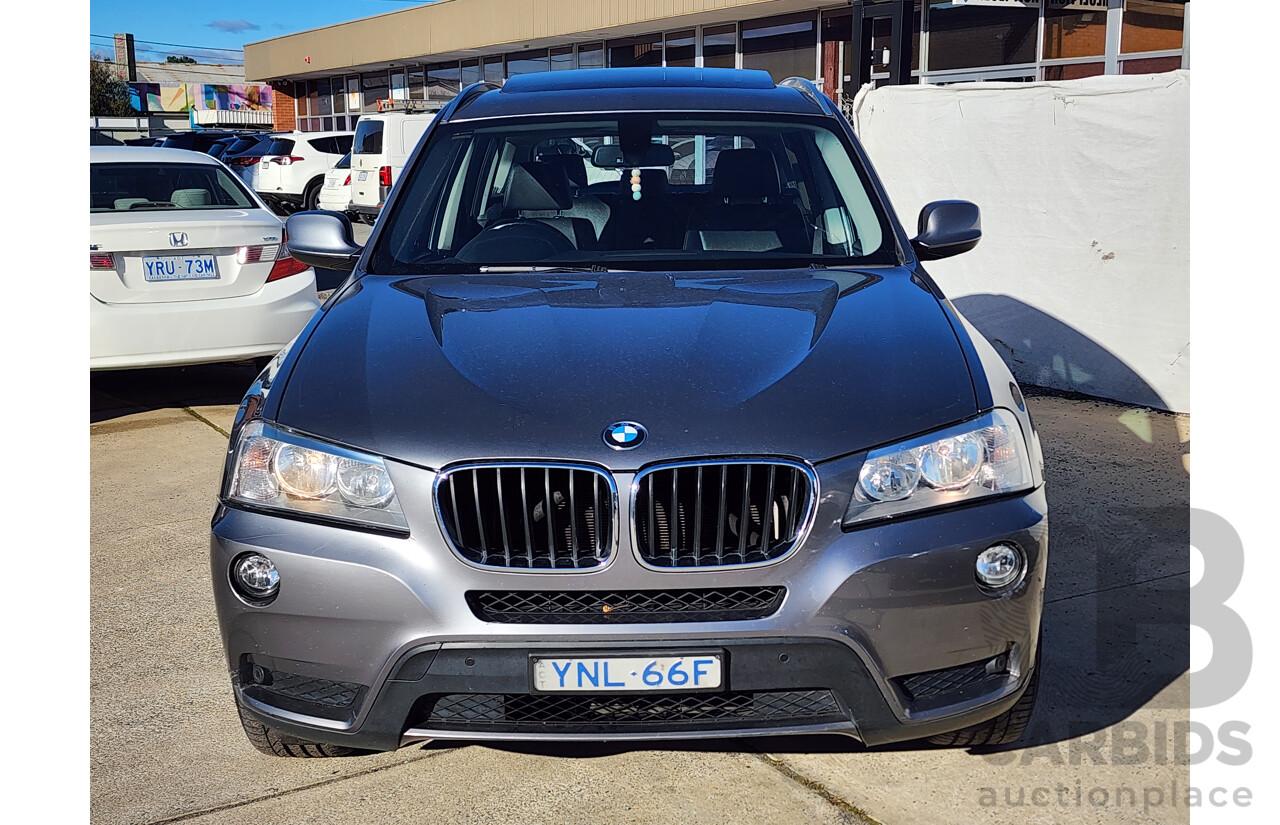 07/2012 Bmw X3 Xdrive 20d F25 4d Wagon Grey 2.0L