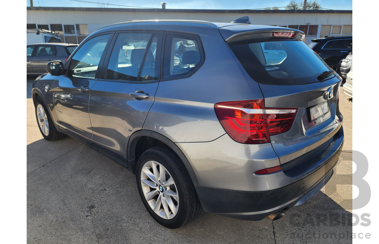 07/2012 Bmw X3 Xdrive 20d F25 4d Wagon Grey 2.0L