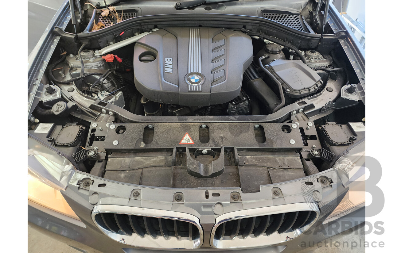 07/2012 Bmw X3 Xdrive 20d F25 4d Wagon Grey 2.0L