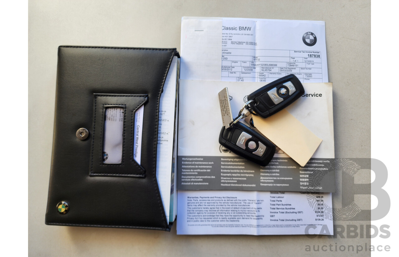 07/2012 Bmw X3 Xdrive 20d F25 4d Wagon Grey 2.0L