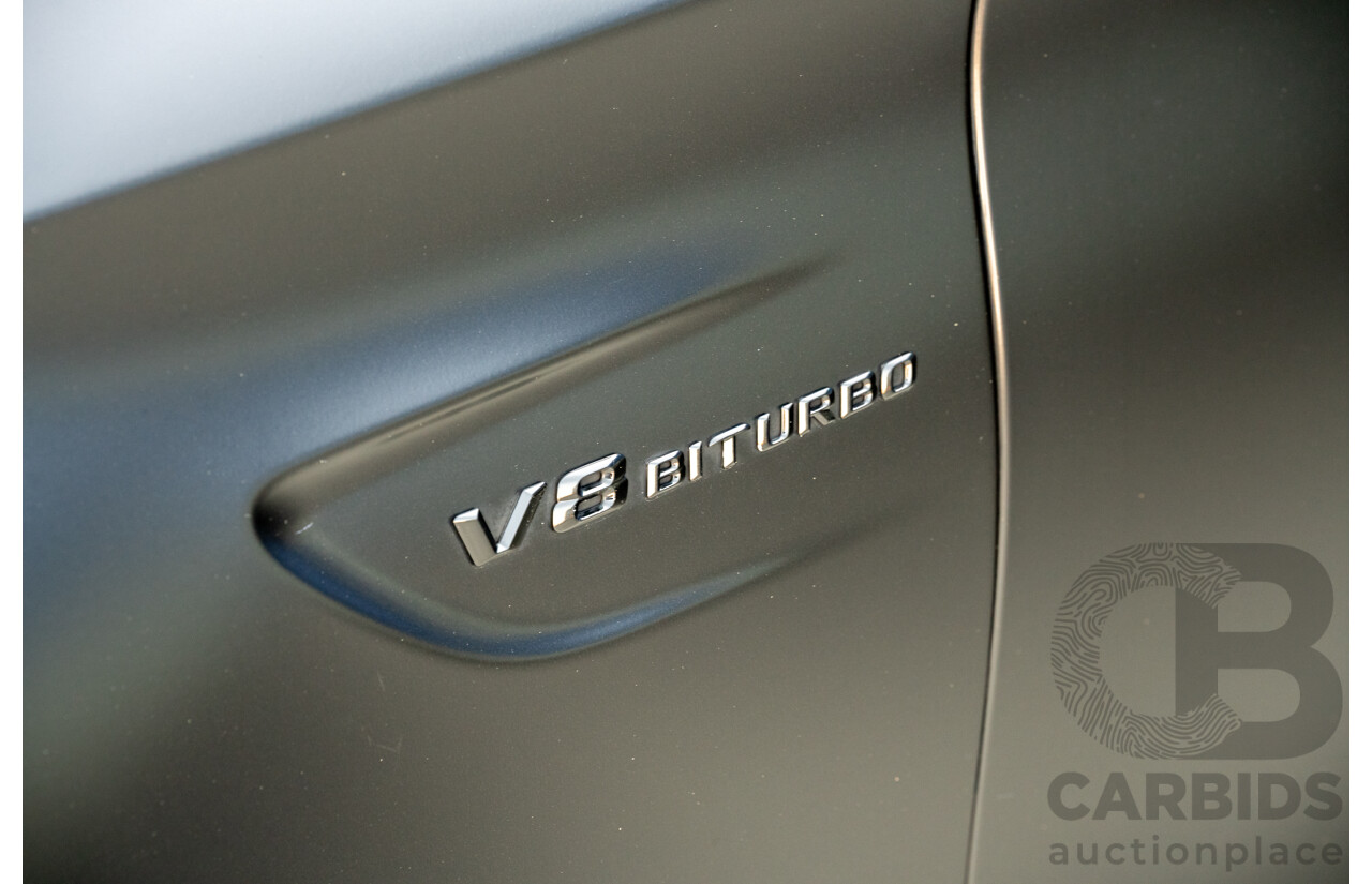 07/2015 Mercedes Benz C63 S AMG 205 4d Wagon Diamond White / Matte Black Wrap Twin Turbo V8 4.0L