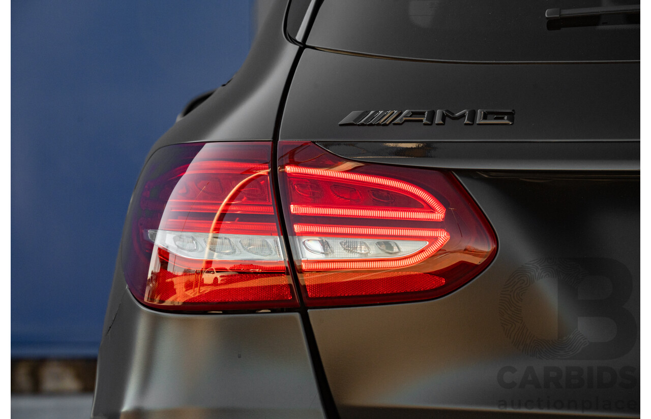 07/2015 Mercedes Benz C63 S AMG 205 4d Wagon Diamond White / Matte Black Wrap Twin Turbo V8 4.0L
