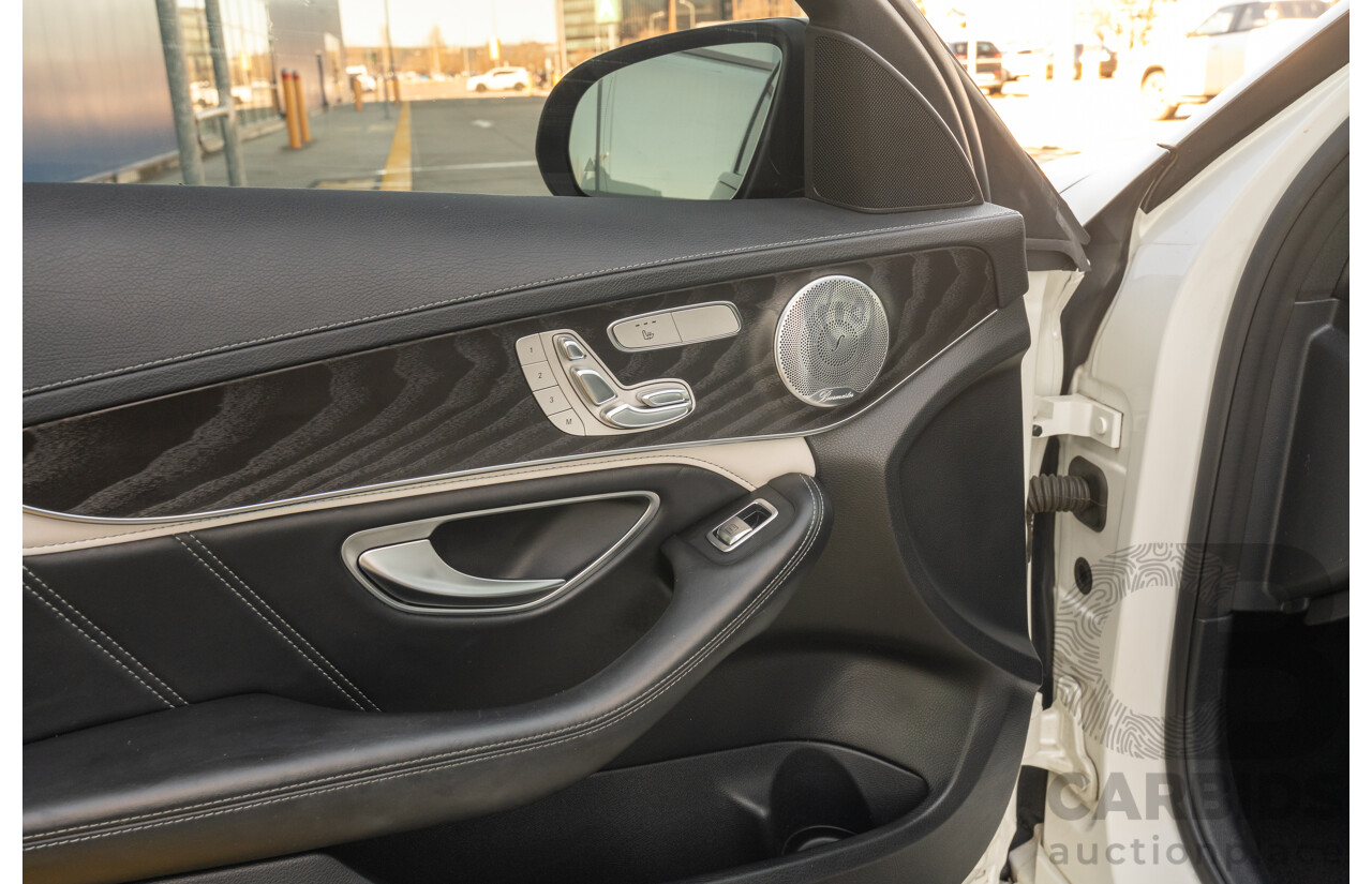 07/2015 Mercedes Benz C63 S AMG 205 4d Wagon Diamond White / Matte Black Wrap Twin Turbo V8 4.0L