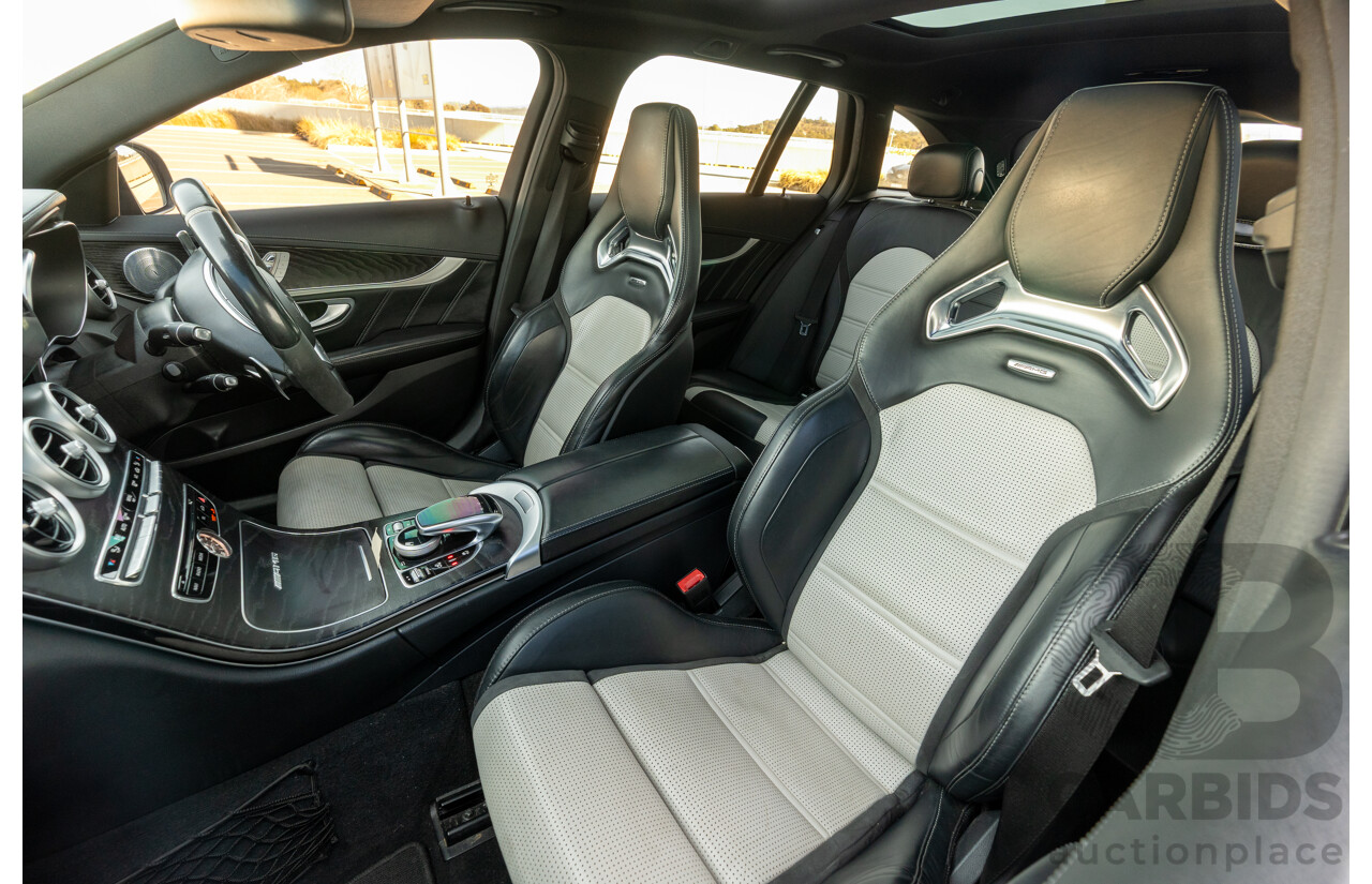 07/2015 Mercedes Benz C63 S AMG 205 4d Wagon Diamond White / Matte Black Wrap Twin Turbo V8 4.0L