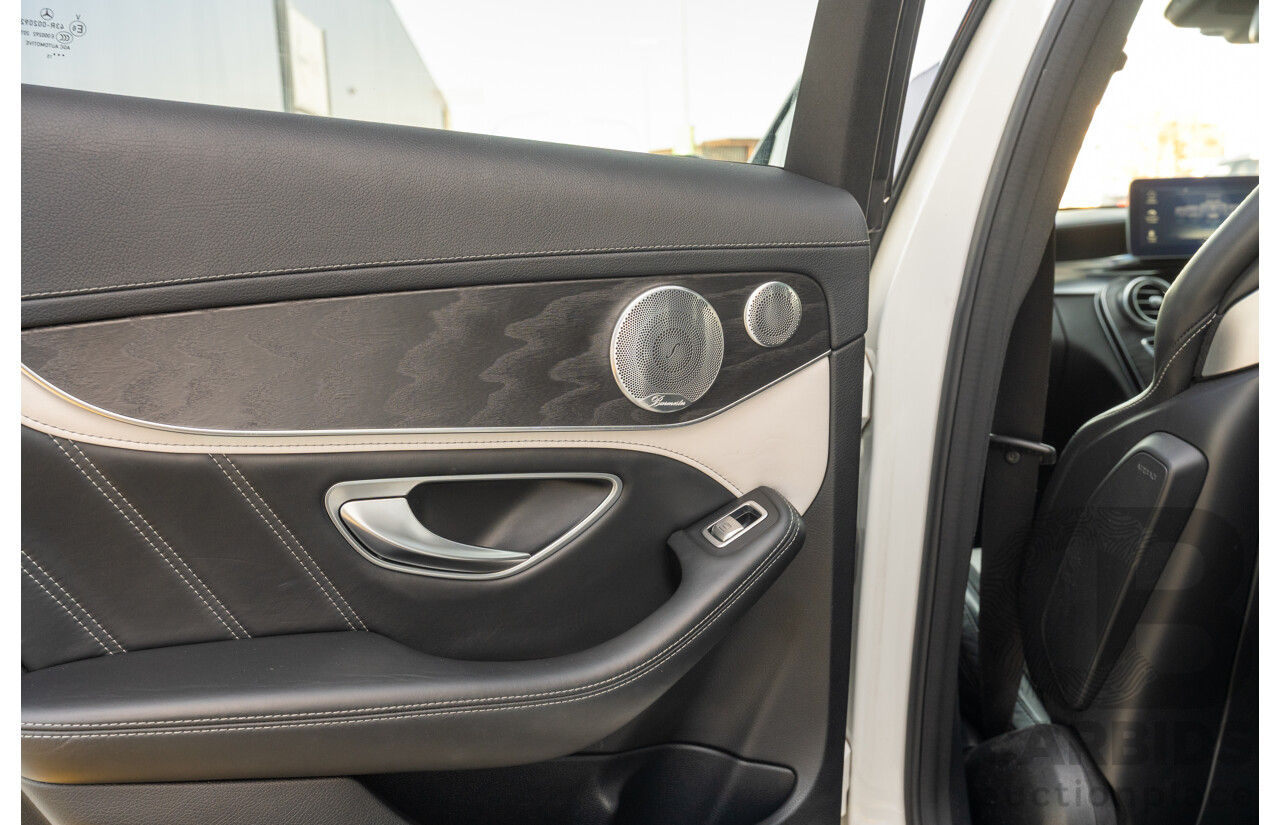 07/2015 Mercedes Benz C63 S AMG 205 4d Wagon Diamond White / Matte Black Wrap Twin Turbo V8 4.0L