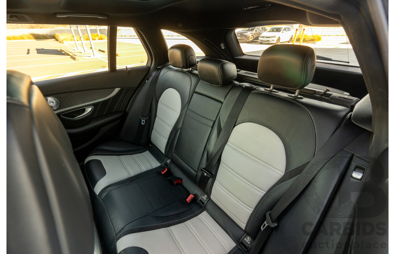07/2015 Mercedes Benz C63 S AMG 205 4d Wagon Diamond White / Matte Black Wrap Twin Turbo V8 4.0L