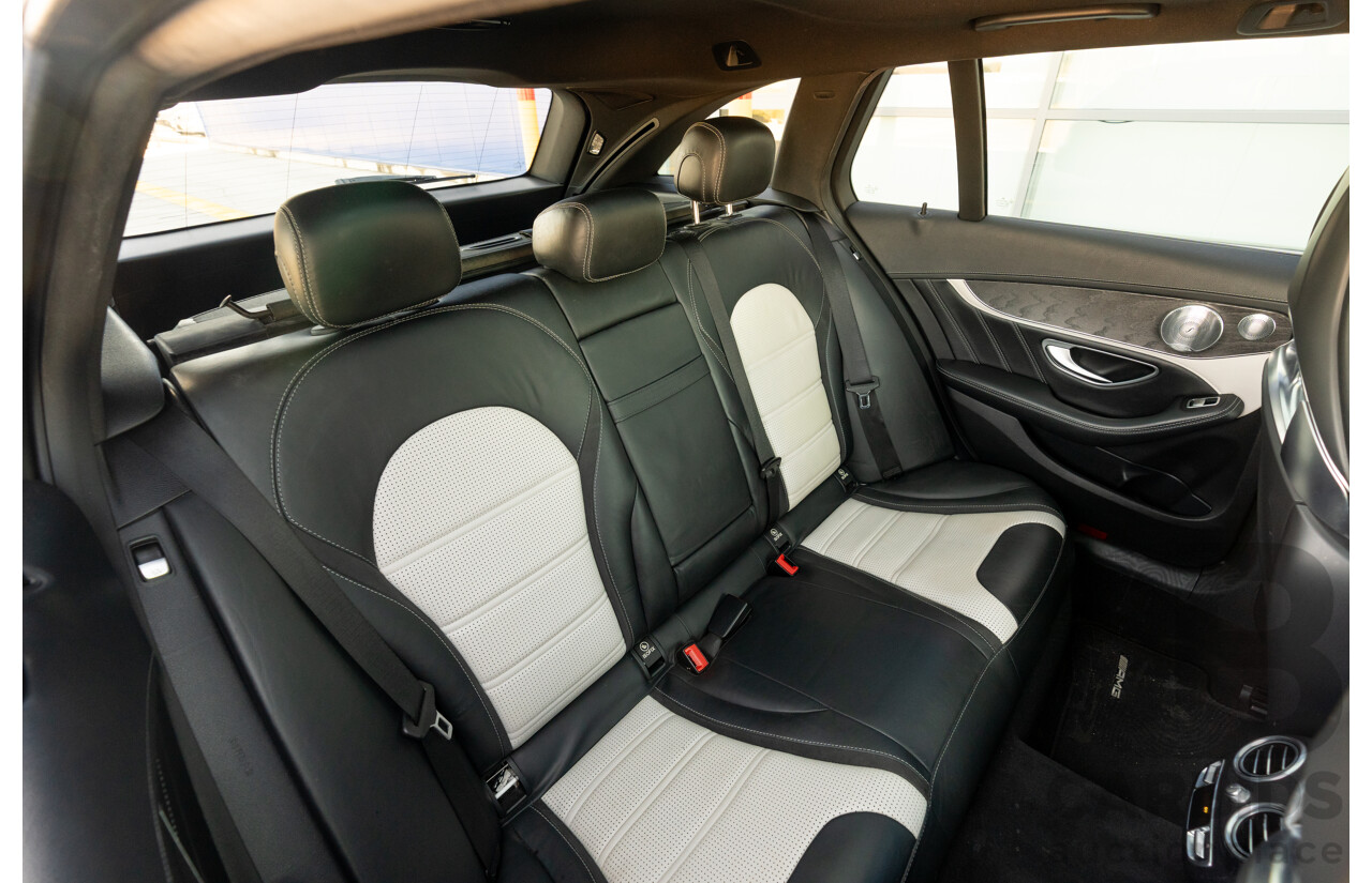 07/2015 Mercedes Benz C63 S AMG 205 4d Wagon Diamond White / Matte Black Wrap Twin Turbo V8 4.0L