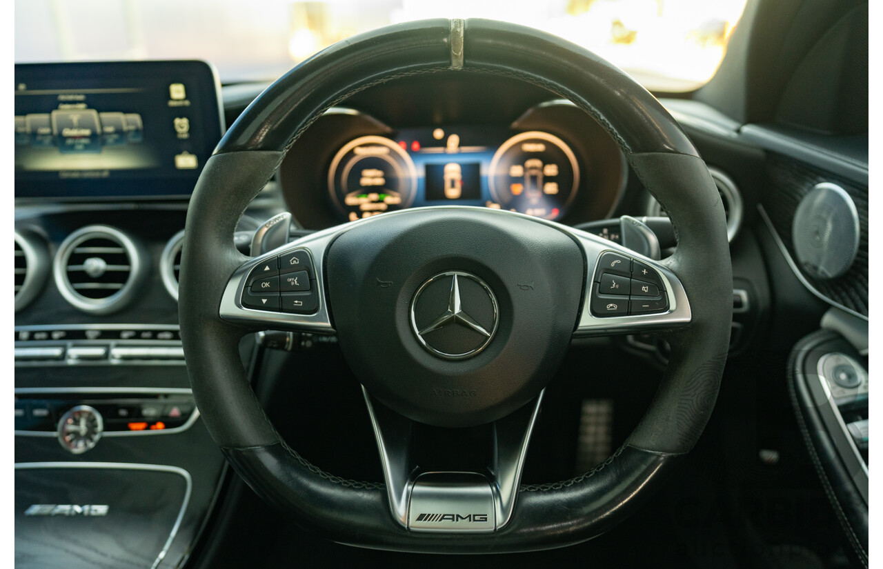 07/2015 Mercedes Benz C63 S AMG 205 4d Wagon Diamond White / Matte Black Wrap Twin Turbo V8 4.0L