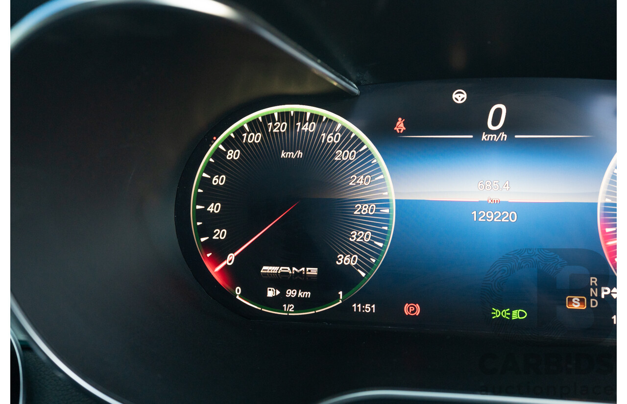 07/2015 Mercedes Benz C63 S AMG 205 4d Wagon Diamond White / Matte Black Wrap Twin Turbo V8 4.0L