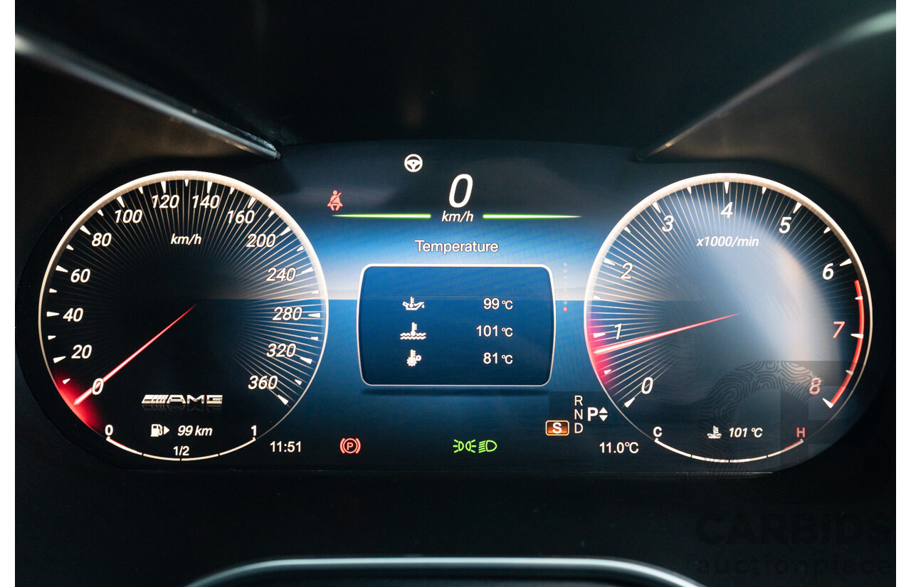 07/2015 Mercedes Benz C63 S AMG 205 4d Wagon Diamond White / Matte Black Wrap Twin Turbo V8 4.0L