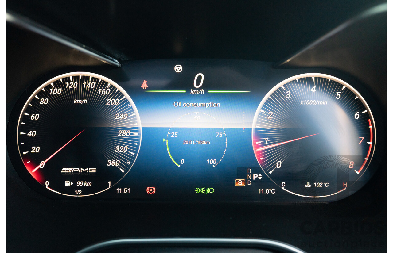 07/2015 Mercedes Benz C63 S AMG 205 4d Wagon Diamond White / Matte Black Wrap Twin Turbo V8 4.0L