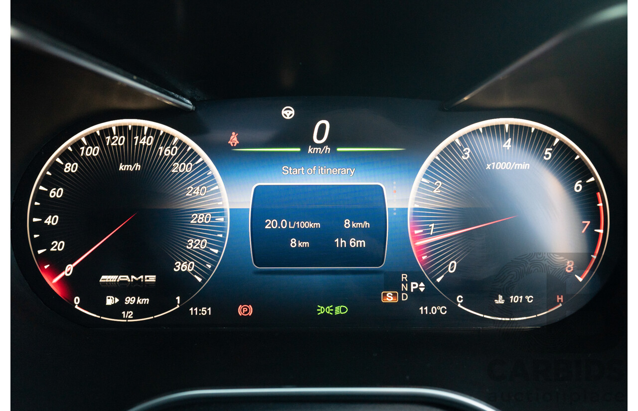 07/2015 Mercedes Benz C63 S AMG 205 4d Wagon Diamond White / Matte Black Wrap Twin Turbo V8 4.0L