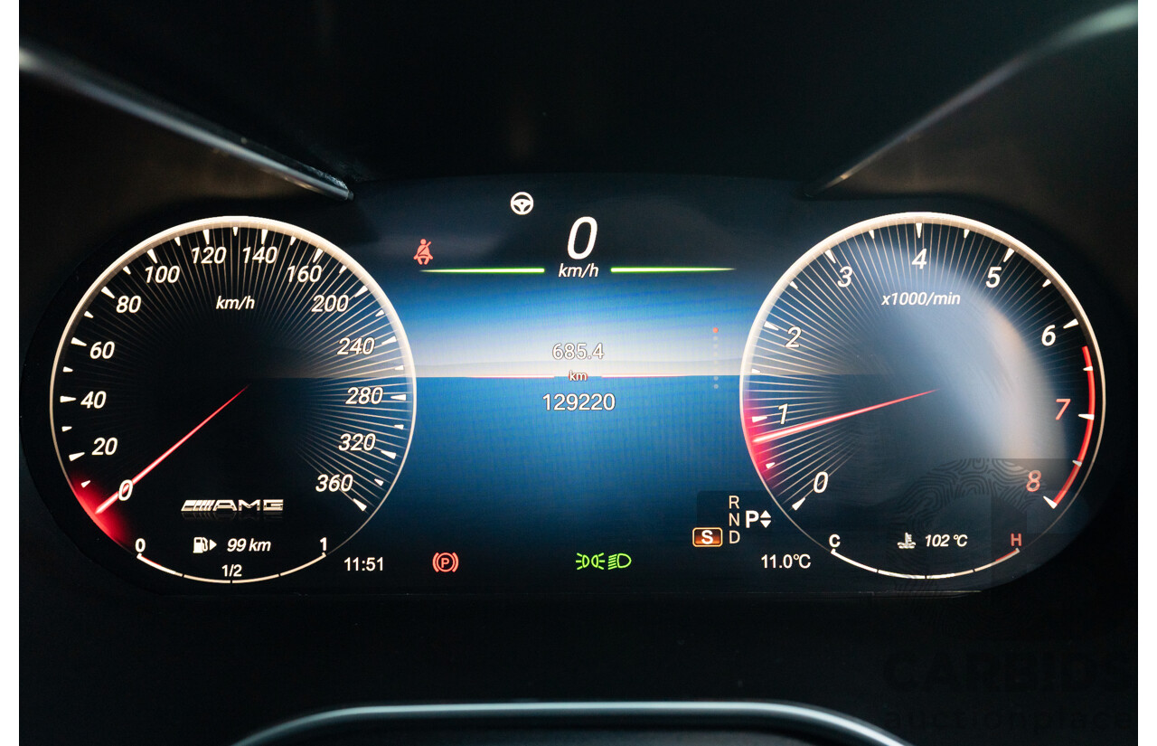 07/2015 Mercedes Benz C63 S AMG 205 4d Wagon Diamond White / Matte Black Wrap Twin Turbo V8 4.0L