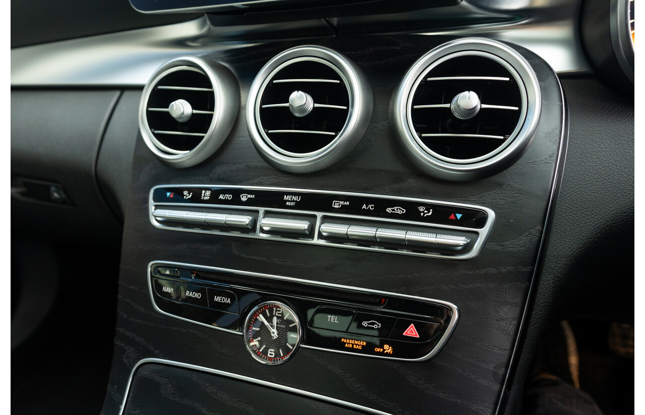 07/2015 Mercedes Benz C63 S AMG 205 4d Wagon Diamond White / Matte Black Wrap Twin Turbo V8 4.0L