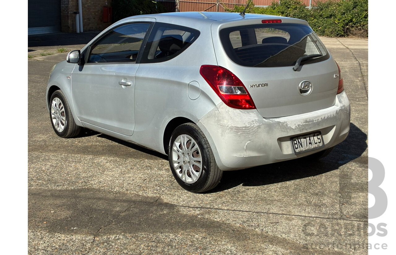 11/2011 Hyundai I20 Active PB MY12 3d Hatchback Silver 1.4L