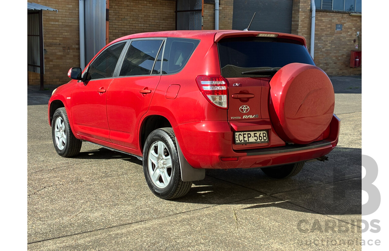 03/2010 Toyota Rav4 CV (4x4) ACA33R 4d Wagon Red 2.4L