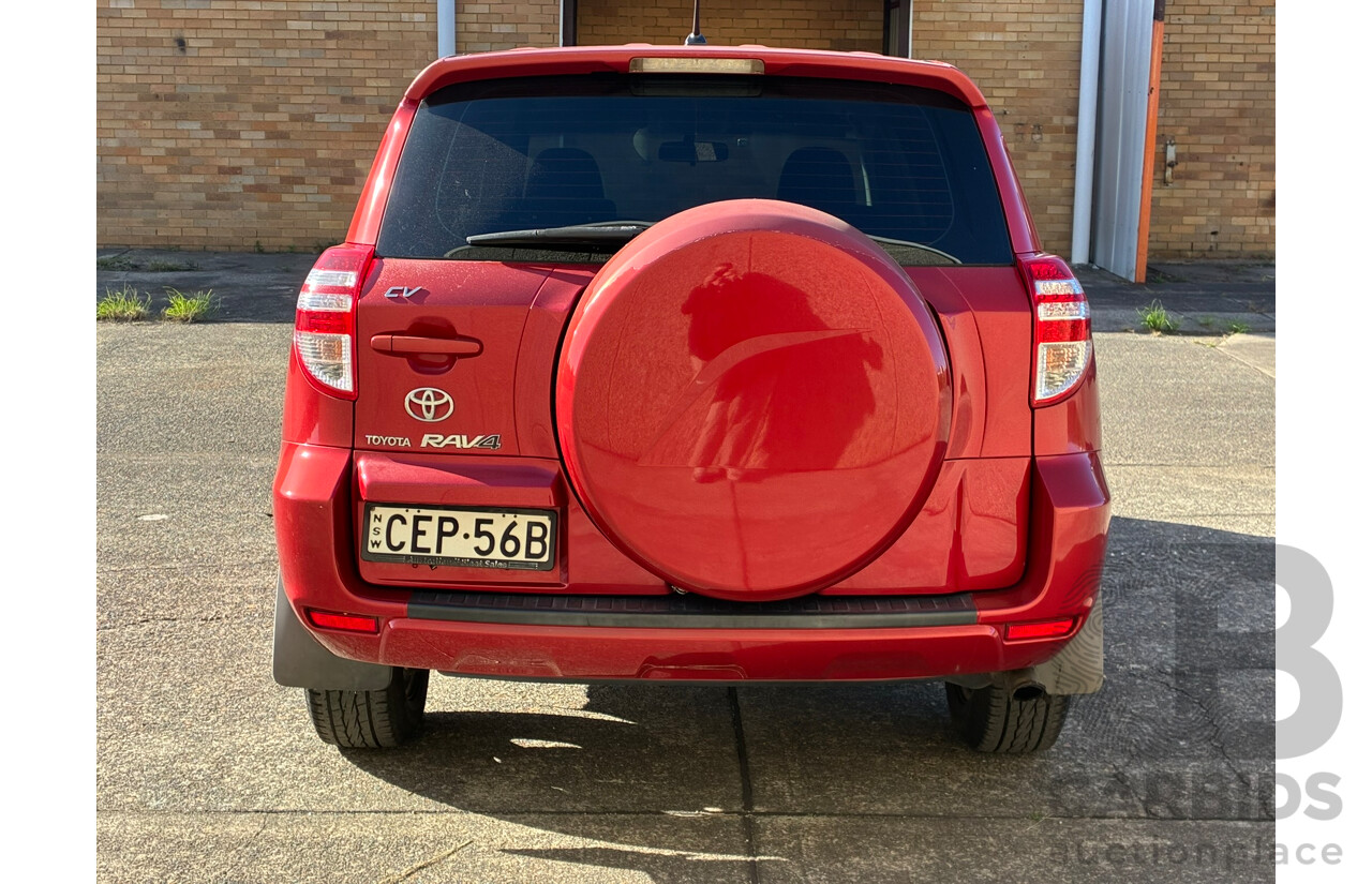 03/2010 Toyota Rav4 CV (4x4) ACA33R 4d Wagon Red 2.4L