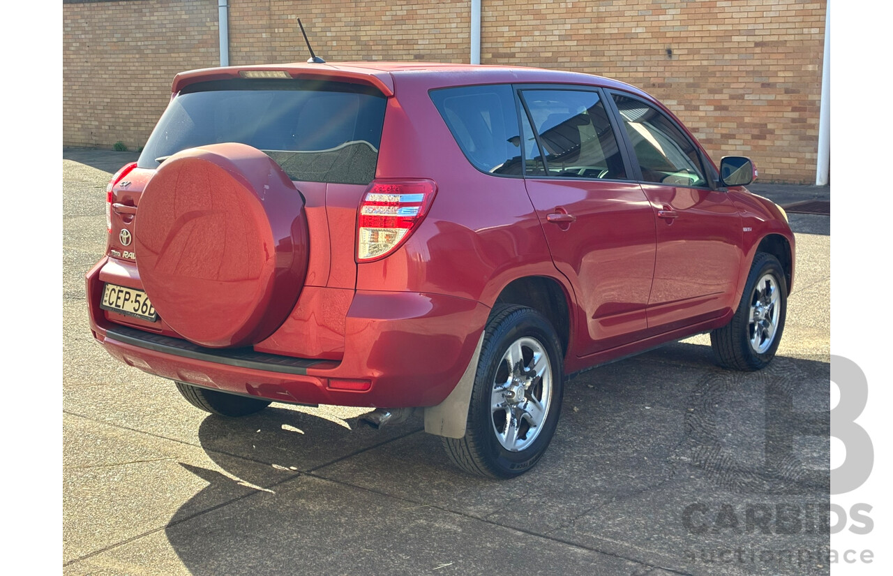 03/2010 Toyota Rav4 CV (4x4) ACA33R 4d Wagon Red 2.4L
