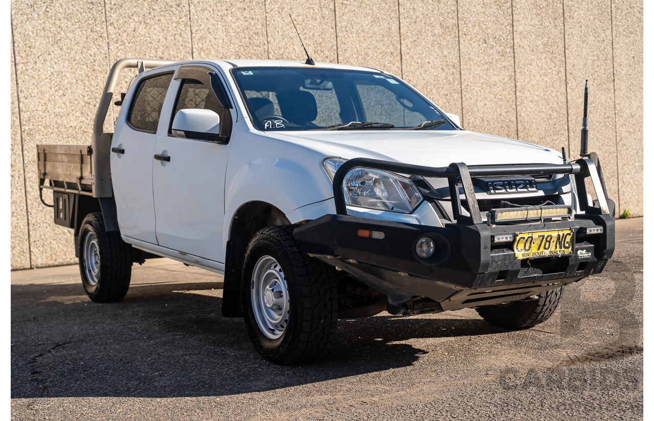 11/2017 Isuzu D-Max SX (4x4) TF MY17 Crew C/Chas White Turbo Diesel 3.0L