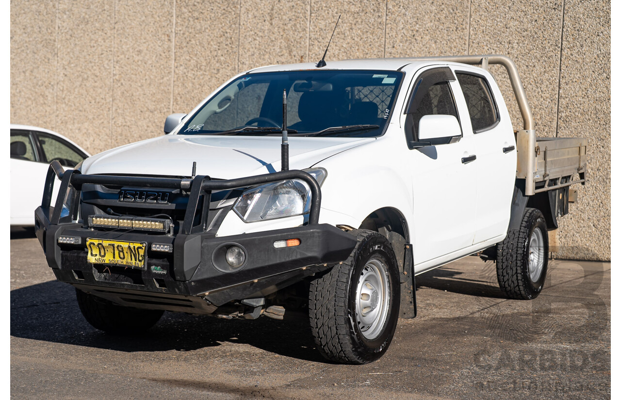 11/2017 Isuzu D-Max SX (4x4) TF MY17 Crew C/Chas White Turbo Diesel 3.0L