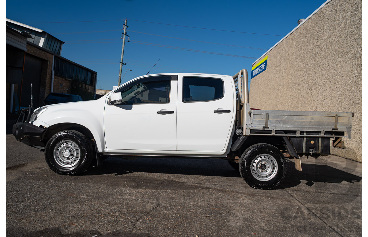 11/2017 Isuzu D-Max SX (4x4) TF MY17 Crew C/Chas White Turbo Diesel 3.0L