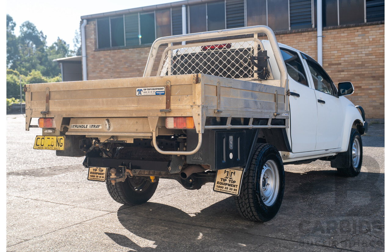 11/2017 Isuzu D-Max SX (4x4) TF MY17 Crew C/Chas White Turbo Diesel 3.0L
