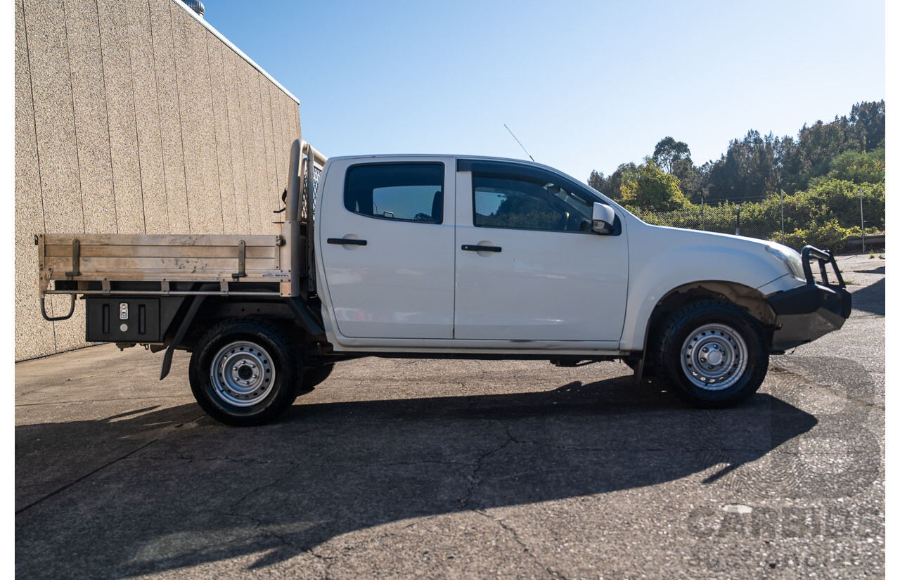 11/2017 Isuzu D-Max SX (4x4) TF MY17 Crew C/Chas White Turbo Diesel 3.0L