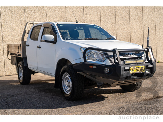 11/2017 Isuzu D-Max SX (4x4) TF MY17 Crew C/Chas White Turbo Diesel 3.0L