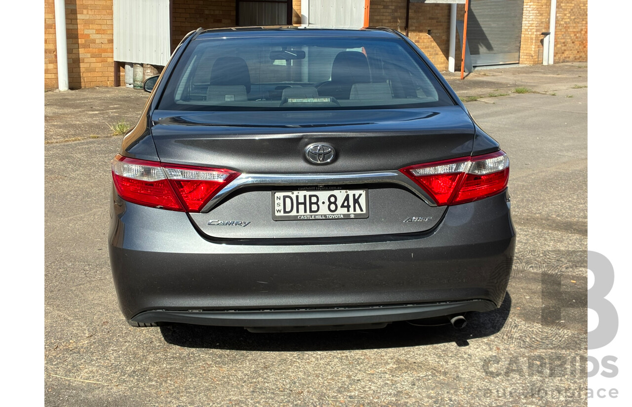 07/2015 Toyota Camry ALTISE FWD ASV50R 4D Sedan Grey 2.5L