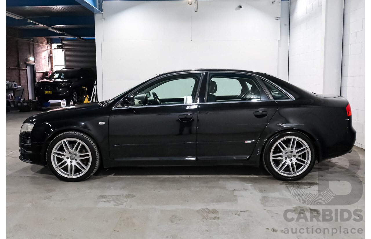 03/2008 Audi A4 2.0 TFSI Quattro Avant (AWD) B7 MY06 Upgrade 4d Wagon Black 2.0L