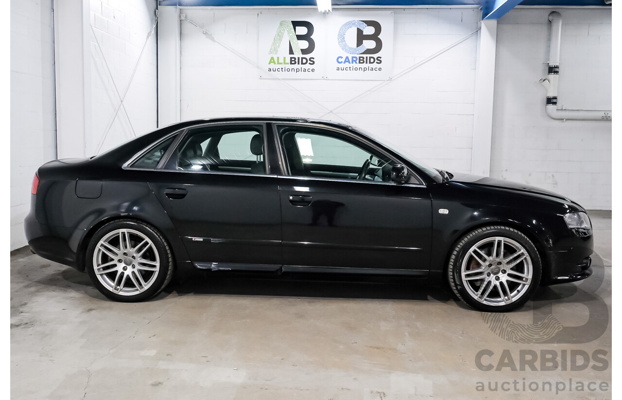 03/2008 Audi A4 2.0 TFSI Quattro Avant (AWD) B7 MY06 Upgrade 4d Wagon Black 2.0L