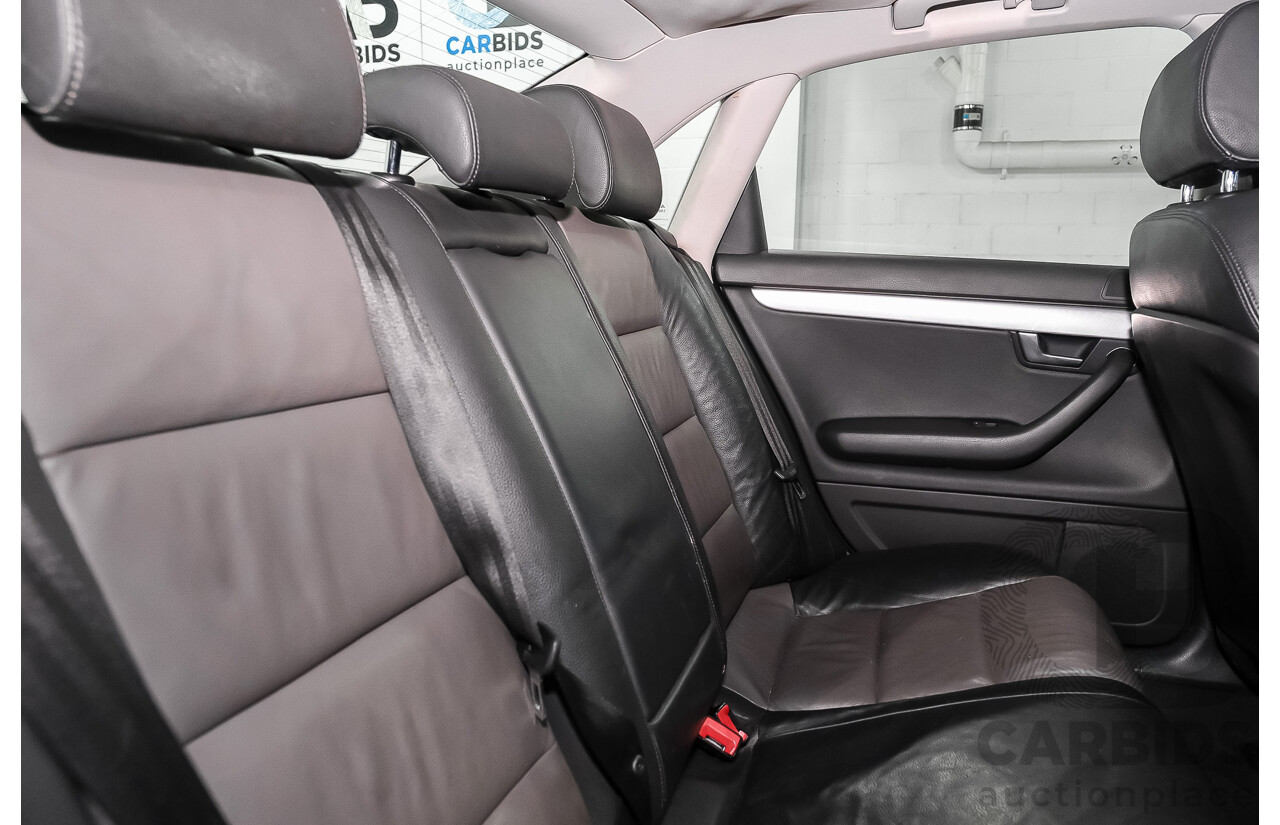 03/2008 Audi A4 2.0 TFSI Quattro Avant (AWD) B7 MY06 Upgrade 4d Wagon Black 2.0L