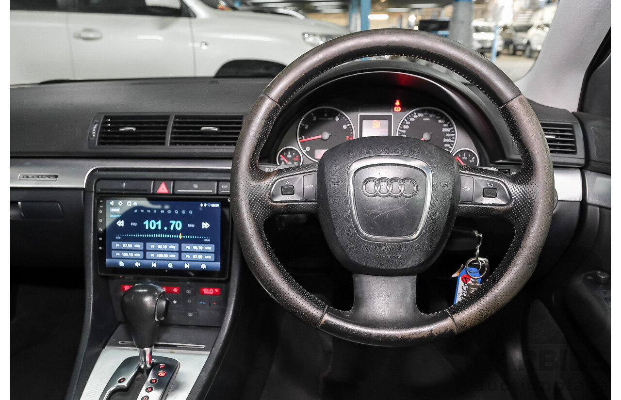 03/2008 Audi A4 2.0 TFSI Quattro Avant (AWD) B7 MY06 Upgrade 4d Wagon Black 2.0L