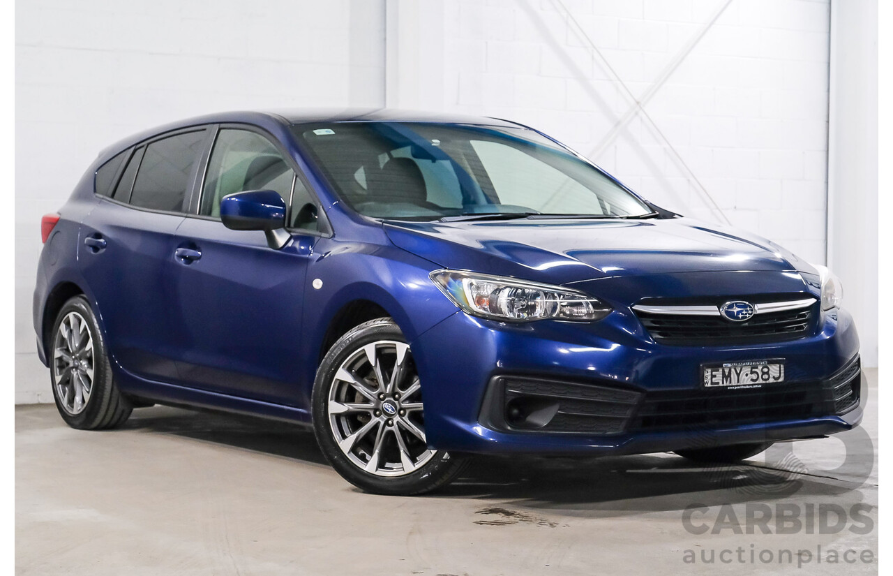 04/2021 Subaru Impreza 2.0i (AWD) MY21 5D Hatchback Lapis Blue Pearl 2.0L