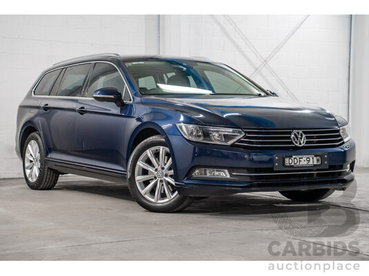 02/2016 Volkswagen Passat 132 TSI Comfortline 3C MY16 4D Wagon Night Blue Metallic Turbo 1.8L