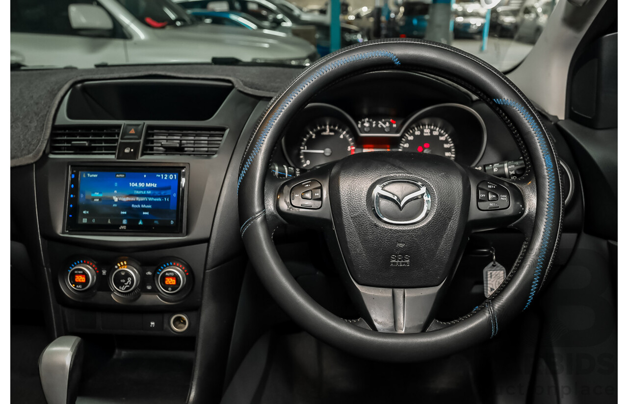 10/2015 Mazda BT-50 XTR Hi-Rider (RWD) MY16 Dual Cab Utility True Black Mica Turbo Diesel 3.2L