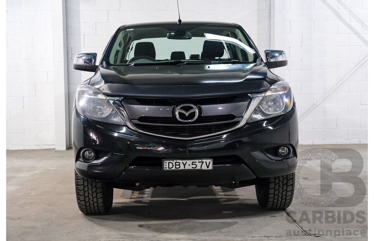 10/2015 Mazda BT-50 XTR Hi-Rider (RWD) MY16 Dual Cab Utility True Black Mica Turbo Diesel 3.2L