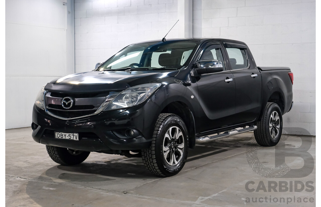 10/2015 Mazda BT-50 XTR Hi-Rider (RWD) MY16 Dual Cab Utility True Black Mica Turbo Diesel 3.2L