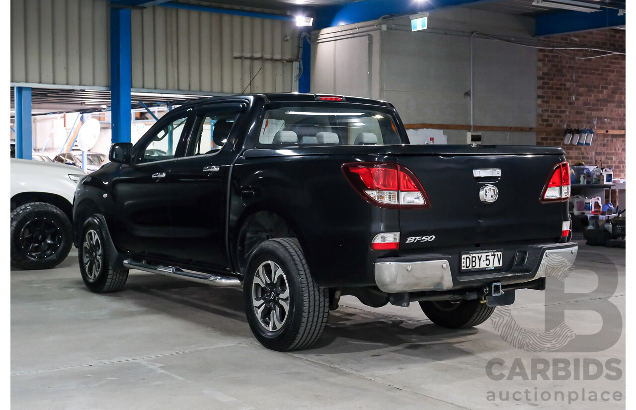 10/2015 Mazda BT-50 XTR Hi-Rider (RWD) MY16 Dual Cab Utility True Black Mica Turbo Diesel 3.2L